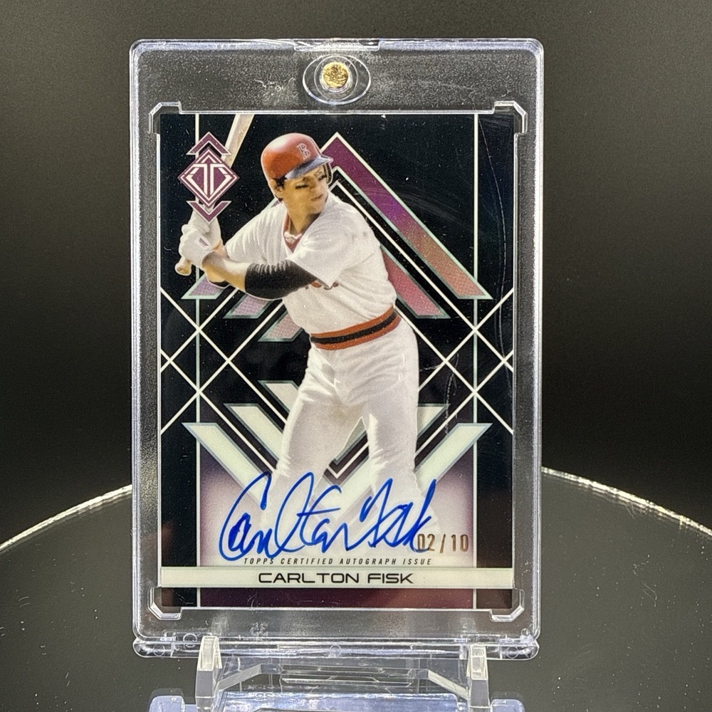 2025 Transcendent Icons on card Auto Carlton Fisk /10 Boston Red Sox